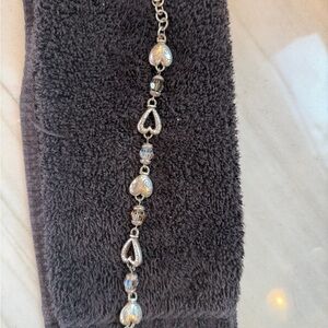 Brighton Silver Heart Charm Bracelet